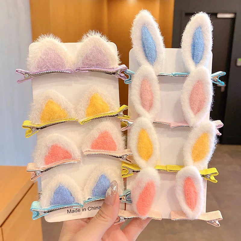 2Pcs/Set Rabbit Ears Hair Clips for Baby Girls & more
