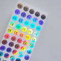 1cm Round CE Sticker | White, Silver, Holographic, Clear Base Circle Label 500pcs