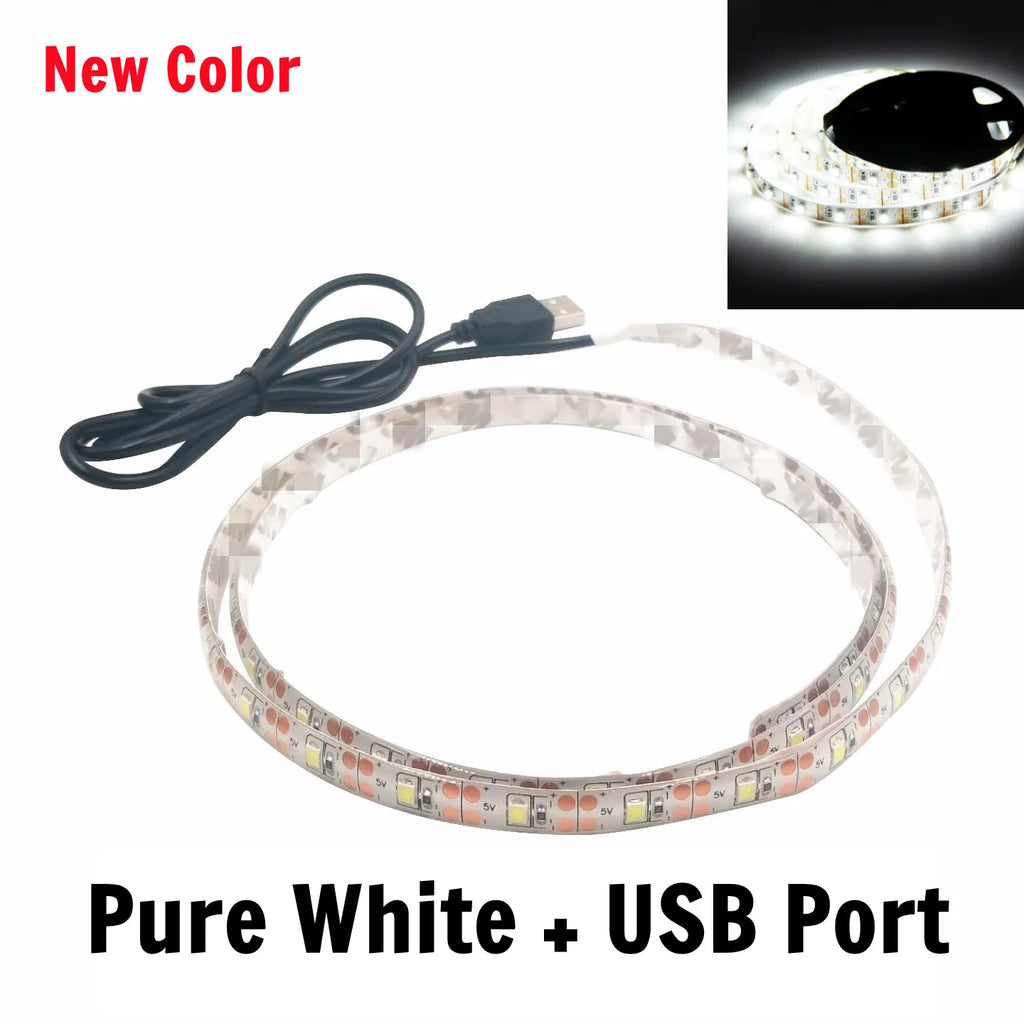 5V USB LED Strip Lights | Flexible Home TV Background Lighting