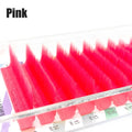 NATUHANA L/LU Curl Auto Fan Colored Lashes | Easy Fan Color Eyelash Extension