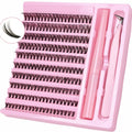 Lash Extension Kit 200pcs Self Grafting Curling False Eyelash Clusters for Easy