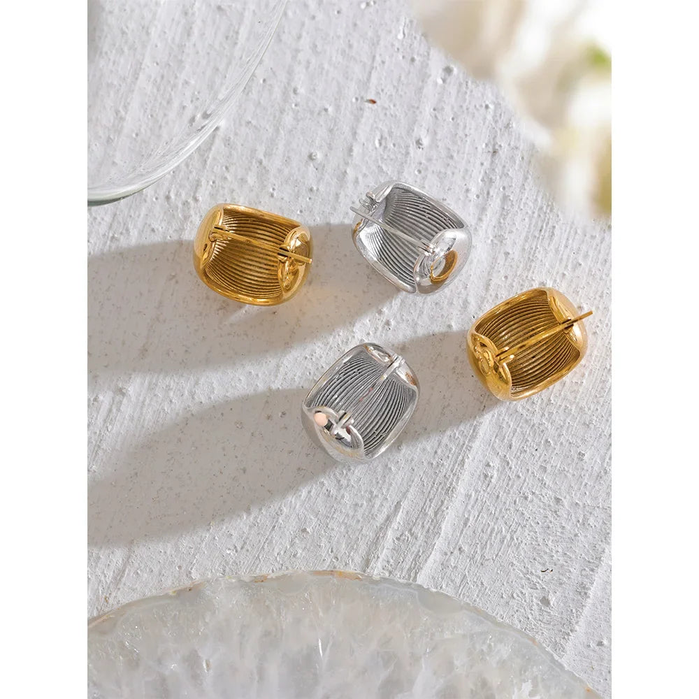 Chunky Geometric Statement Earrings