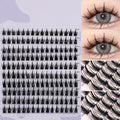 Wheat-Ear Shape Fake Eyelashes Fine Stem Eyelash Extension Thick Segmented Clusters Comic Eyelashes