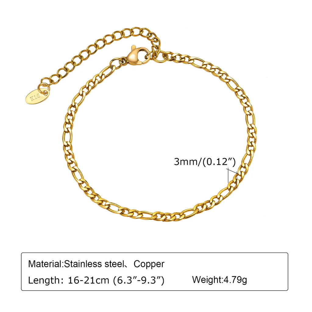 18K Gold Twist Paperclip Bracelet