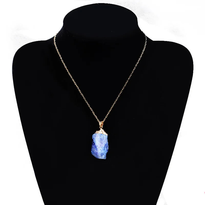 Crystal Chakra Stone Women Birthday Gift Citrine Gemstone Necklace