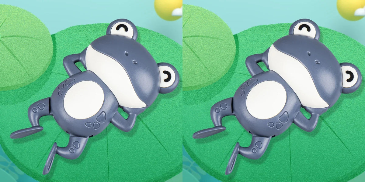 Clockwork Swim Frog Bath Toy | Toddler Bath Time Fun