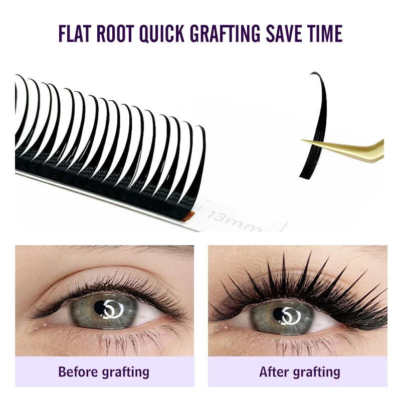 Wet Lashes Cosplay Eyelash Extensions | 0.07mm Mink Spikes Lashes