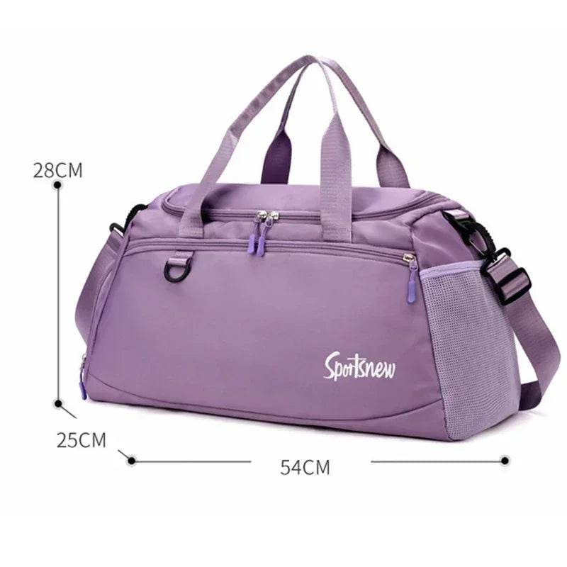 Gym Bag with Wet/Dry Separation - Travel Ready