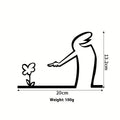 Line Figure Metal Poster for Living Room | Modern Switch Sticker Wall Art