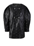 Audacious Dot PU Leather Jacket