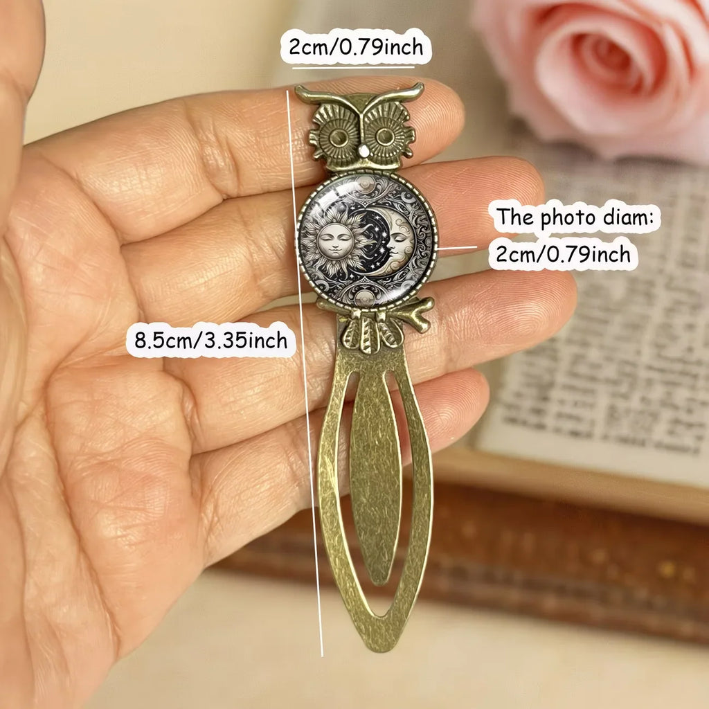Sun Moon Celestial Pattern Book Markers Page Clips Reading