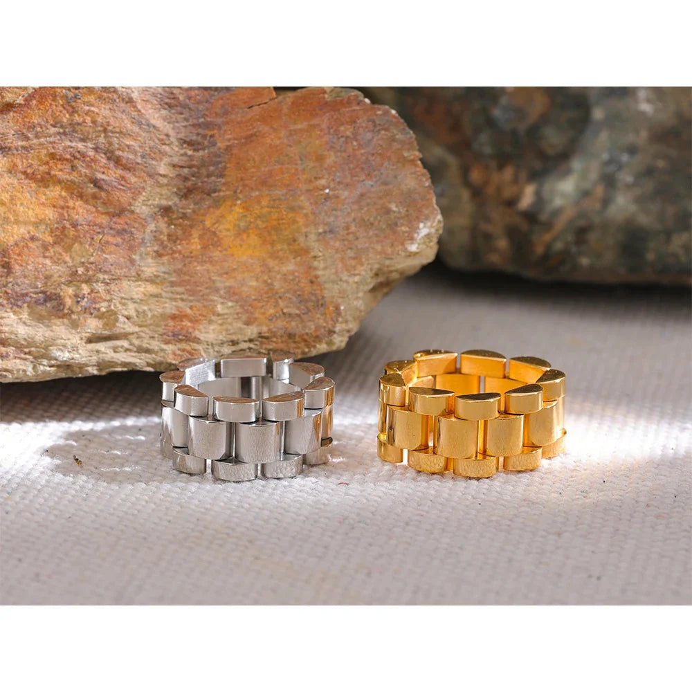 Stainless Steel Chain Finger Ring