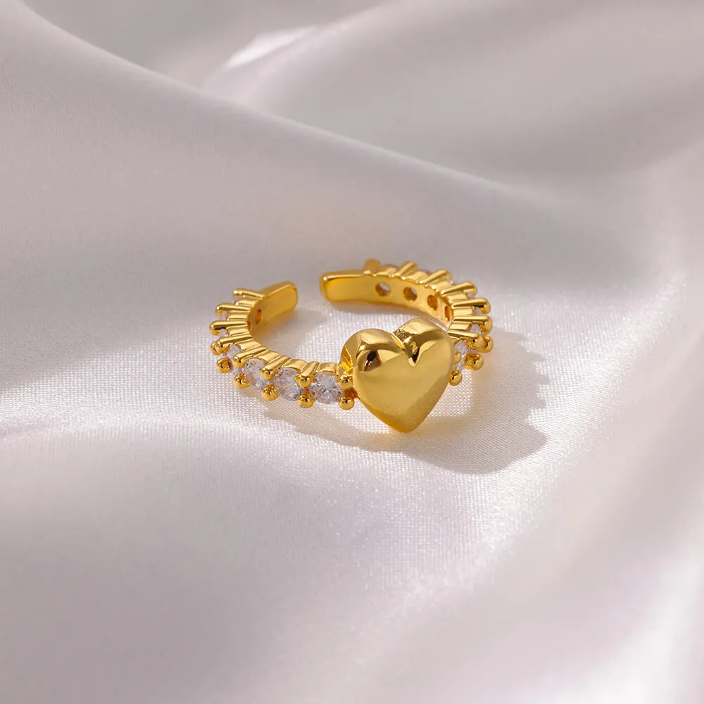 Zircon Tiny Heart Ring