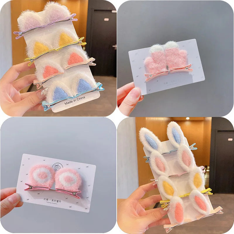 2Pcs/Set Rabbit Ears Hair Clips for Baby Girls & more