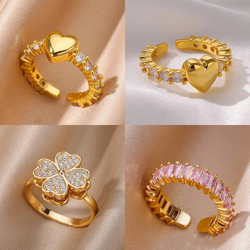 Zircon Tiny Heart Ring
