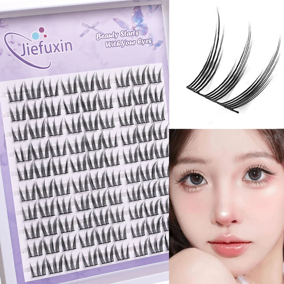 DIY Eyelash Clusters | Natural False Lashes for Long-Lasting Cat Paw Style