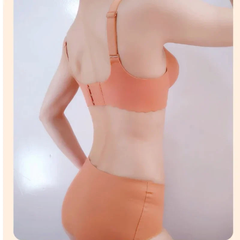 2025 Extreme Push-Up Bra 8cm Pads for Small Bust Wireless Double Cup Lift & Natural Shape Adjustable Plunge Deep V Bras