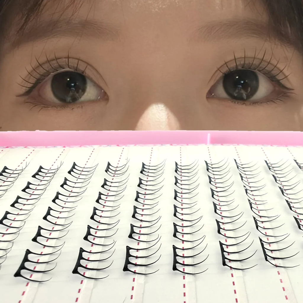 Self Adhesive False Eyelashes No Glue Needed | K-pop 2.0 Style Natural Long Cluster Lashes