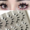 Anime-Inspired False Eyelashes 5 Pairs | Comic Eye Cos Faux Lashes Demon Style