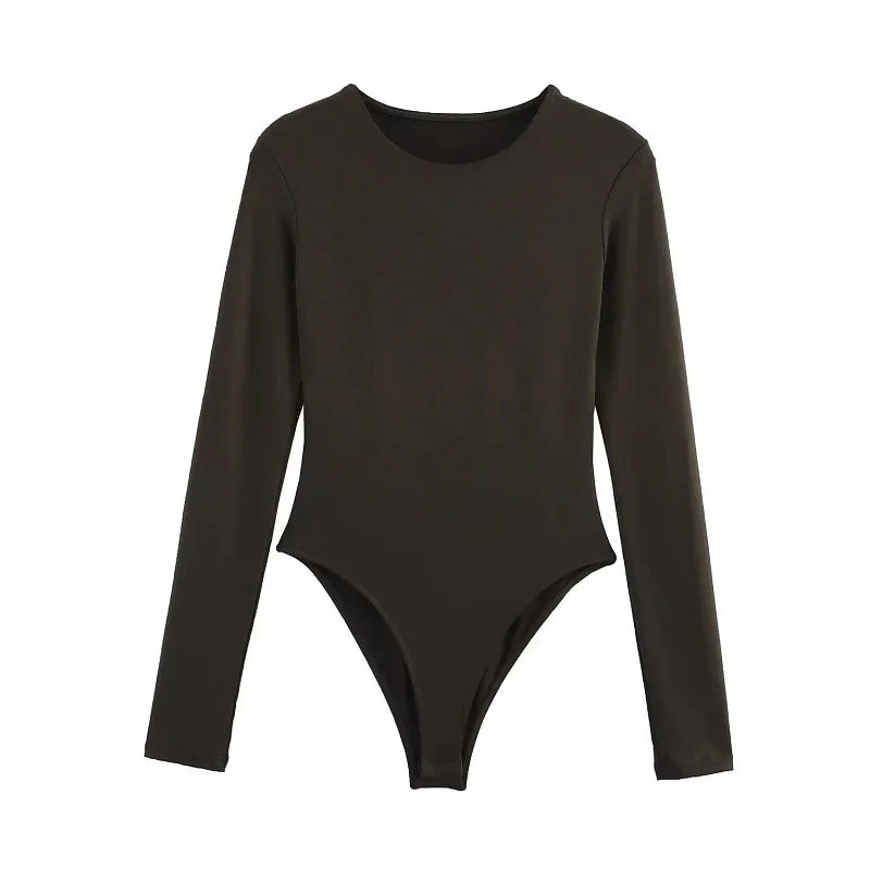 MUJER Black Bustier Bodys for Women Sexy Extreme Bodysuit Women Long Sleeve Bodysuits Woman One Pieces Summer Tops Woman 2025