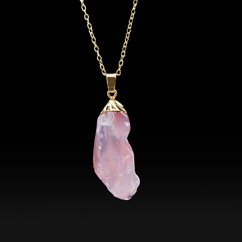 Crystal Chakra Stone Women Birthday Gift Citrine Gemstone Necklace