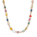 Colorful Gemstone Necklace (Unisex)
