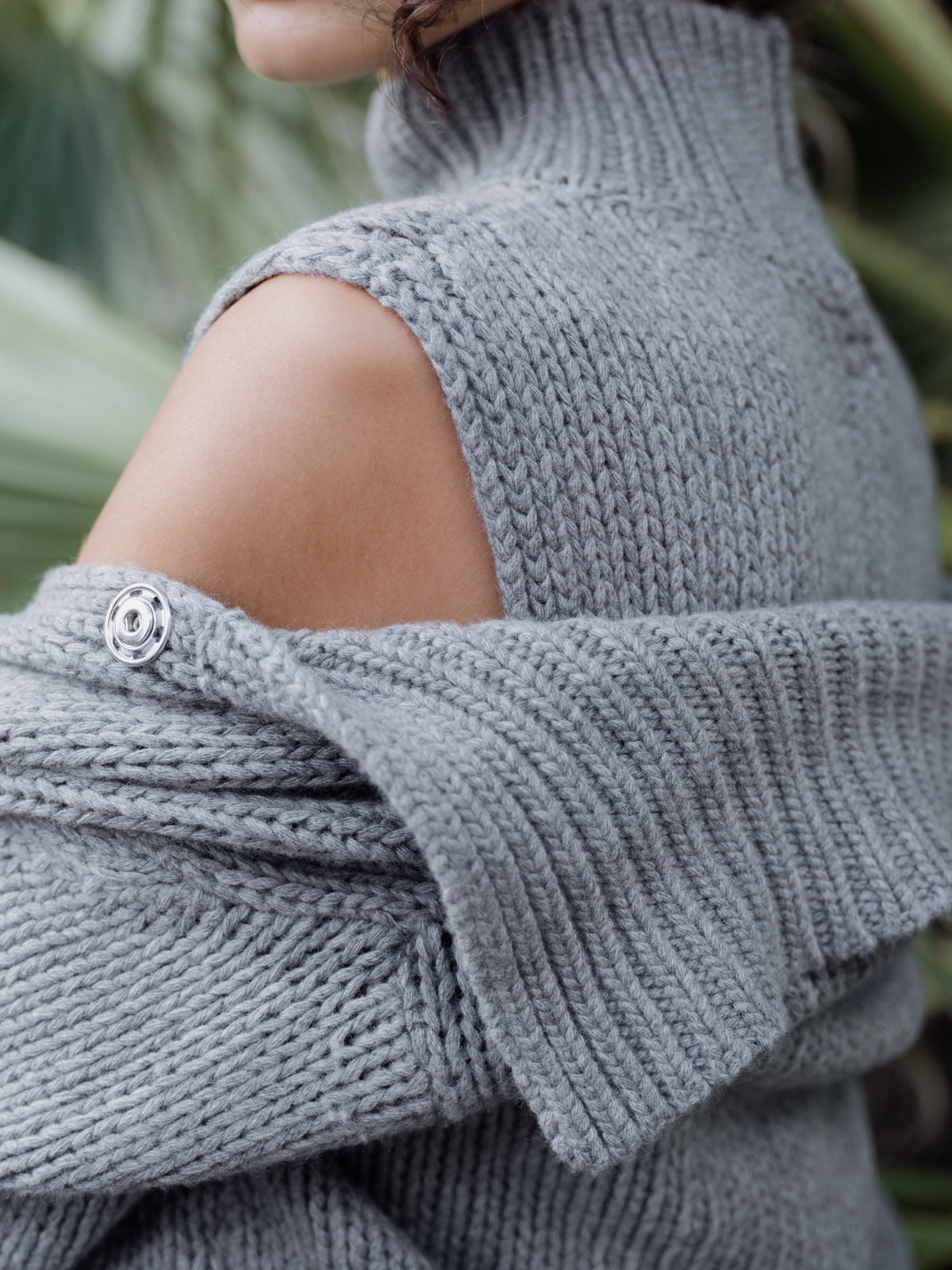 Cashmere Mix Chunky Cardigan