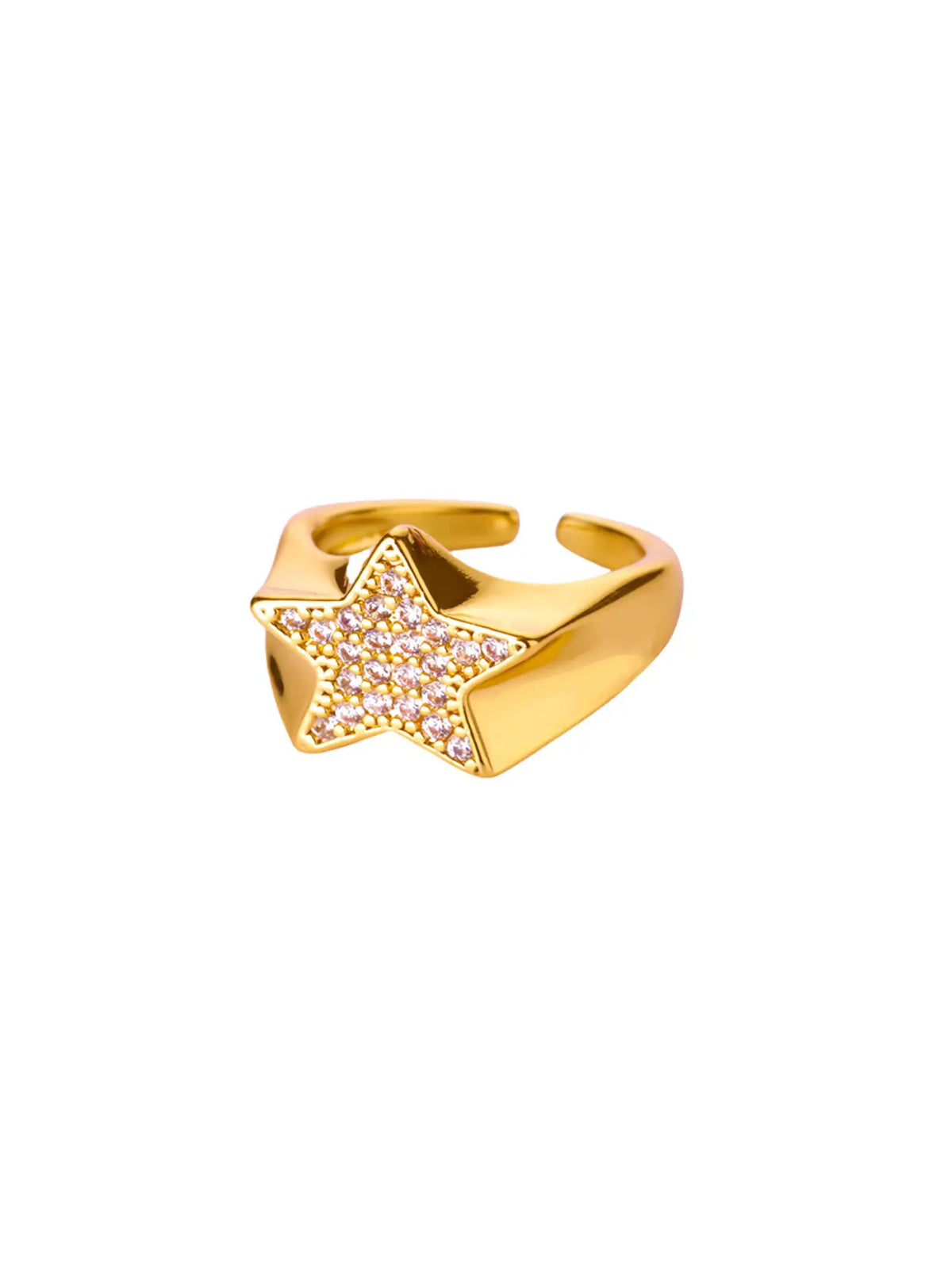 Zircon Star Knot Ring