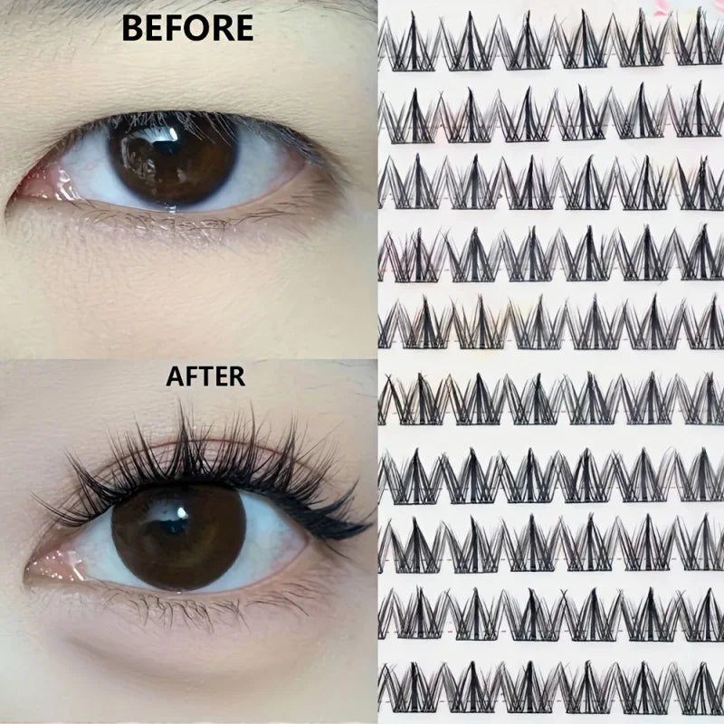 Self-Adhesive Eyelashes | No Glue Needed, C-Curl, Japanese-Korean Beauty Series for Everyday & Special Events