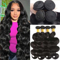 30 40 Inch Body Wave 1 3 4 Bundles Brazilian Remy Virgin Human Hair Wavy Double Bundles Weave Extensions