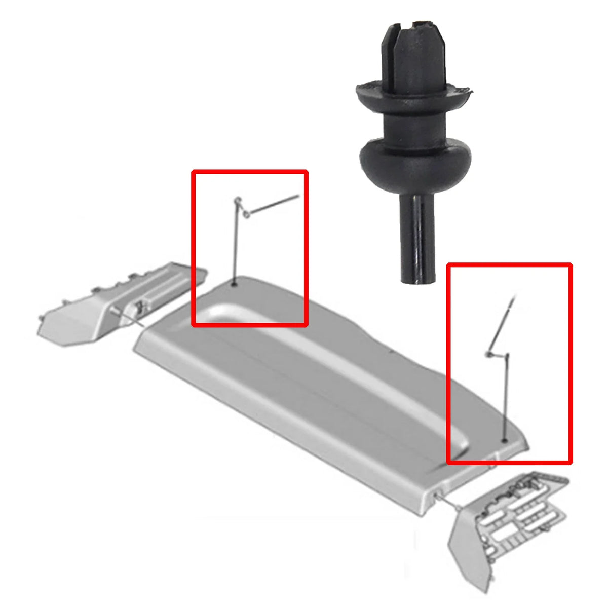 Pack Hanger string Clips Strap Rope Mounting Hook Bracket for Opel Corsa F 2019–2021