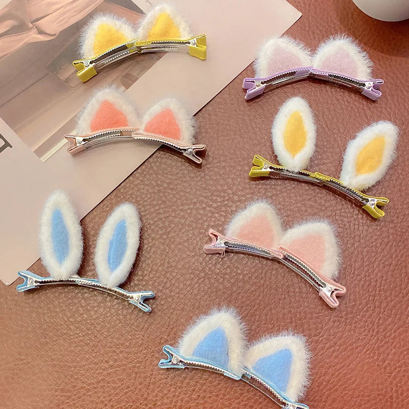 2Pcs/Set Rabbit Ears Hair Clips for Baby Girls & more