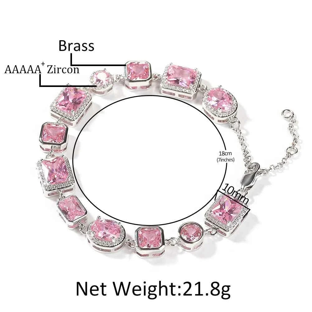 Iced Pink  Bracelets