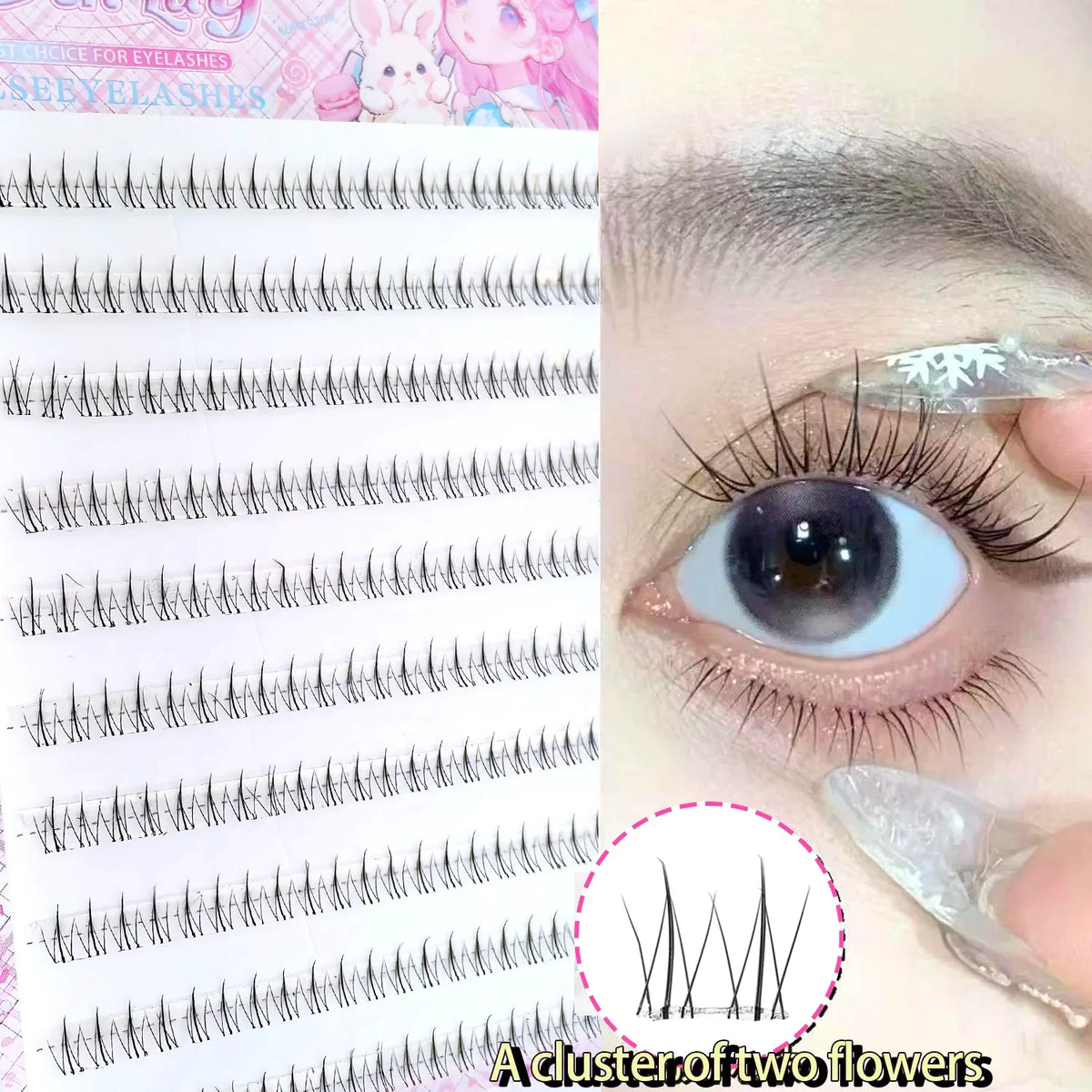 Natural Look Small Flame Lower Eyelashes | Glue-Free Easy Application Beginner Friendly Soft Comfortable Reusable Fake Eyelashes