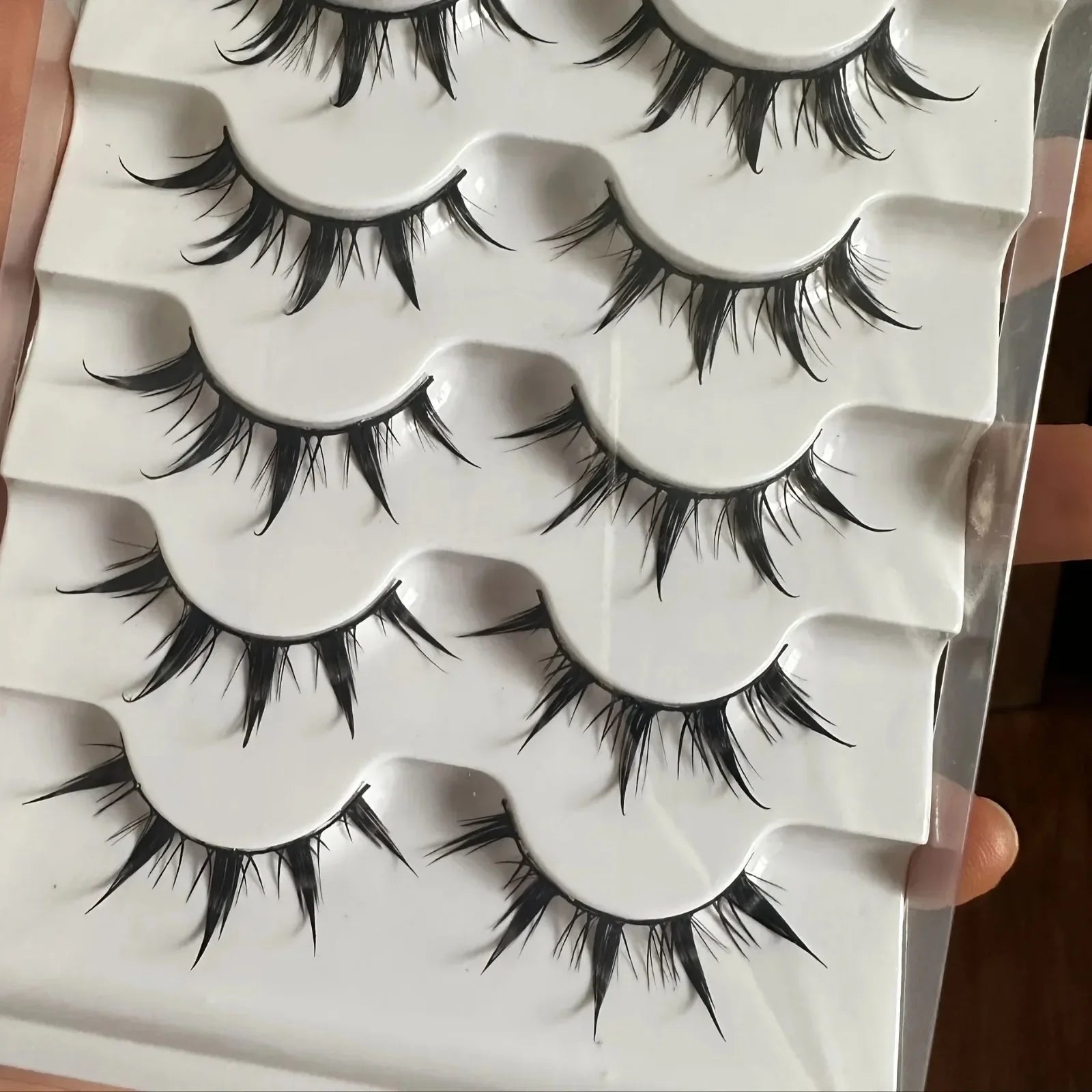 Anime-Inspired False Eyelashes 5 Pairs | Comic Eye Cos Faux Lashes Demon Style