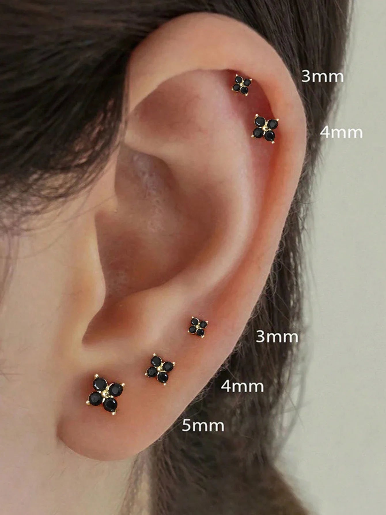 Dainty Flower Butterfly Stud Earrings