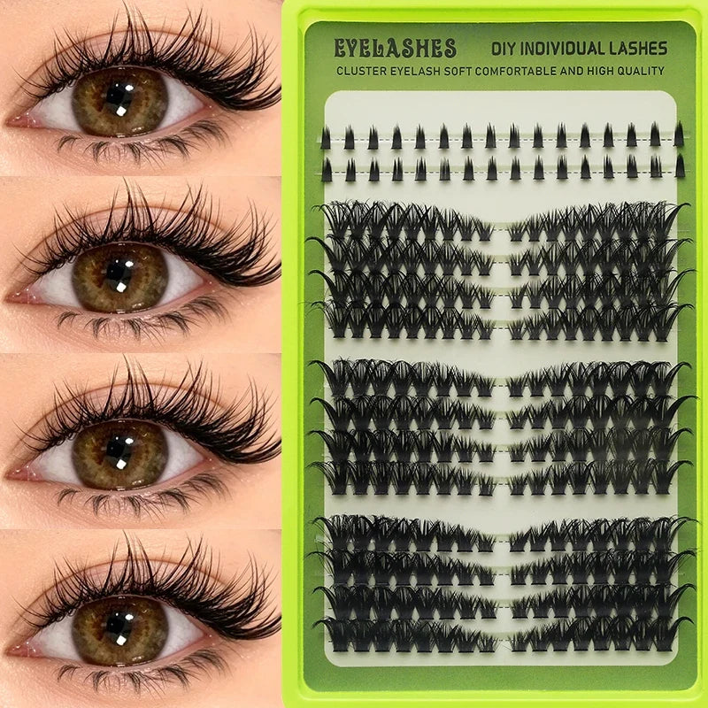 14 Rows Individual Cluster DIY Lash Extensions