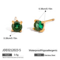 Birthstone Gemstone Stud Earrings