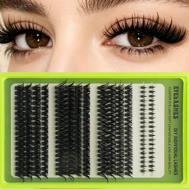 14 Rows Individual Cluster DIY Lash Extensions