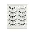 Anime-Inspired False Eyelashes | 5 Pairs Cartoon Eye Faux Lashes for Dramatic Demon Style
