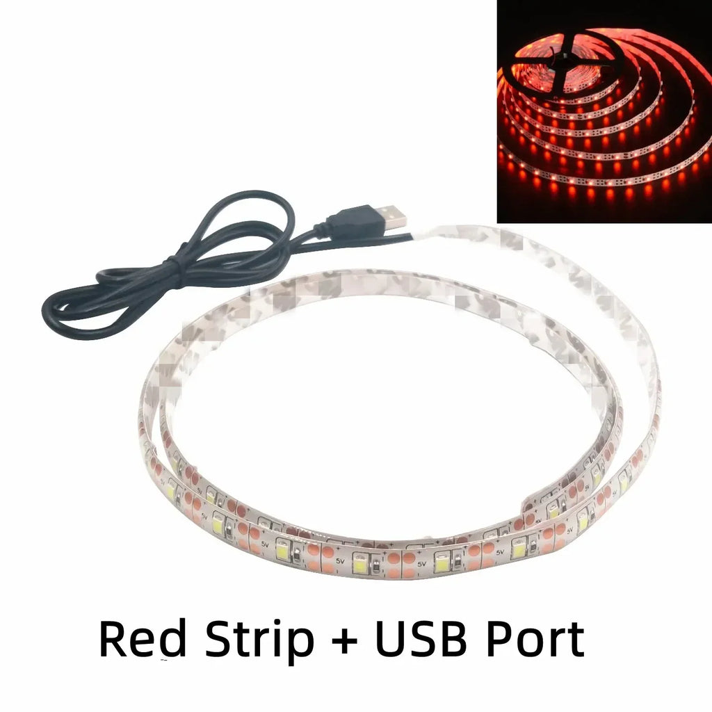 5V USB LED Strip Lights | Flexible Home TV Background Lighting