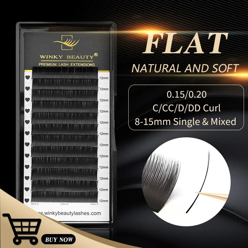 Winky Beauty Professional Lash Extensions | Ellipse Split Tip Soft Lashes