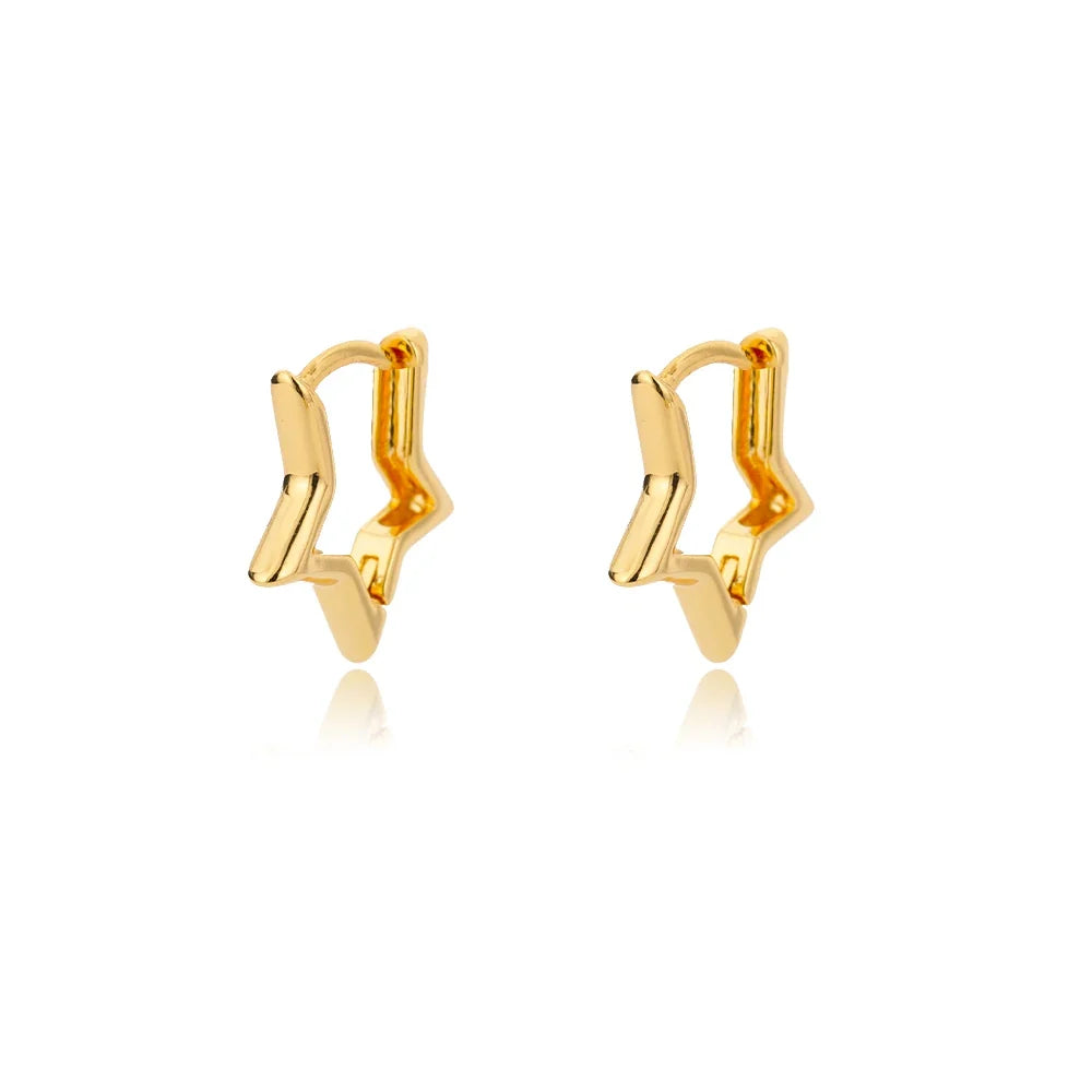 Zircon Star Stud Earrings