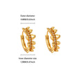 Zircon Geometric Hoop Earrings