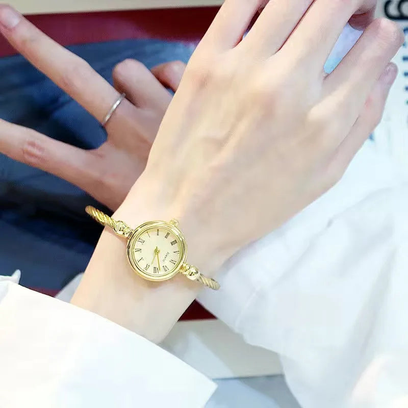 Gold Bangle Bracelet Watch