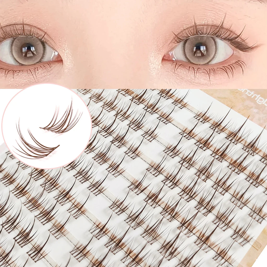 Caramel Colored Sunflower Eyelashes Trilogy | DIY Fake Eyelash for Beginners