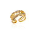 Zircon Twist Chain Ring