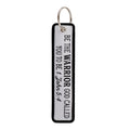 No Risk No Fun Embroidery Keychain | Motorcycle Key Fob Gift