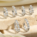 Zircon Huggie Cartilage Ear Cuff Set