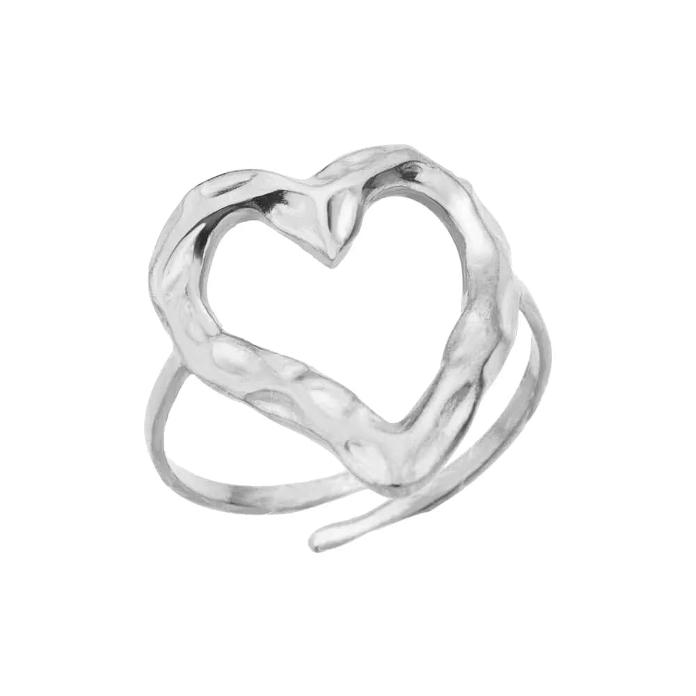 Zircon Little Heart Ring